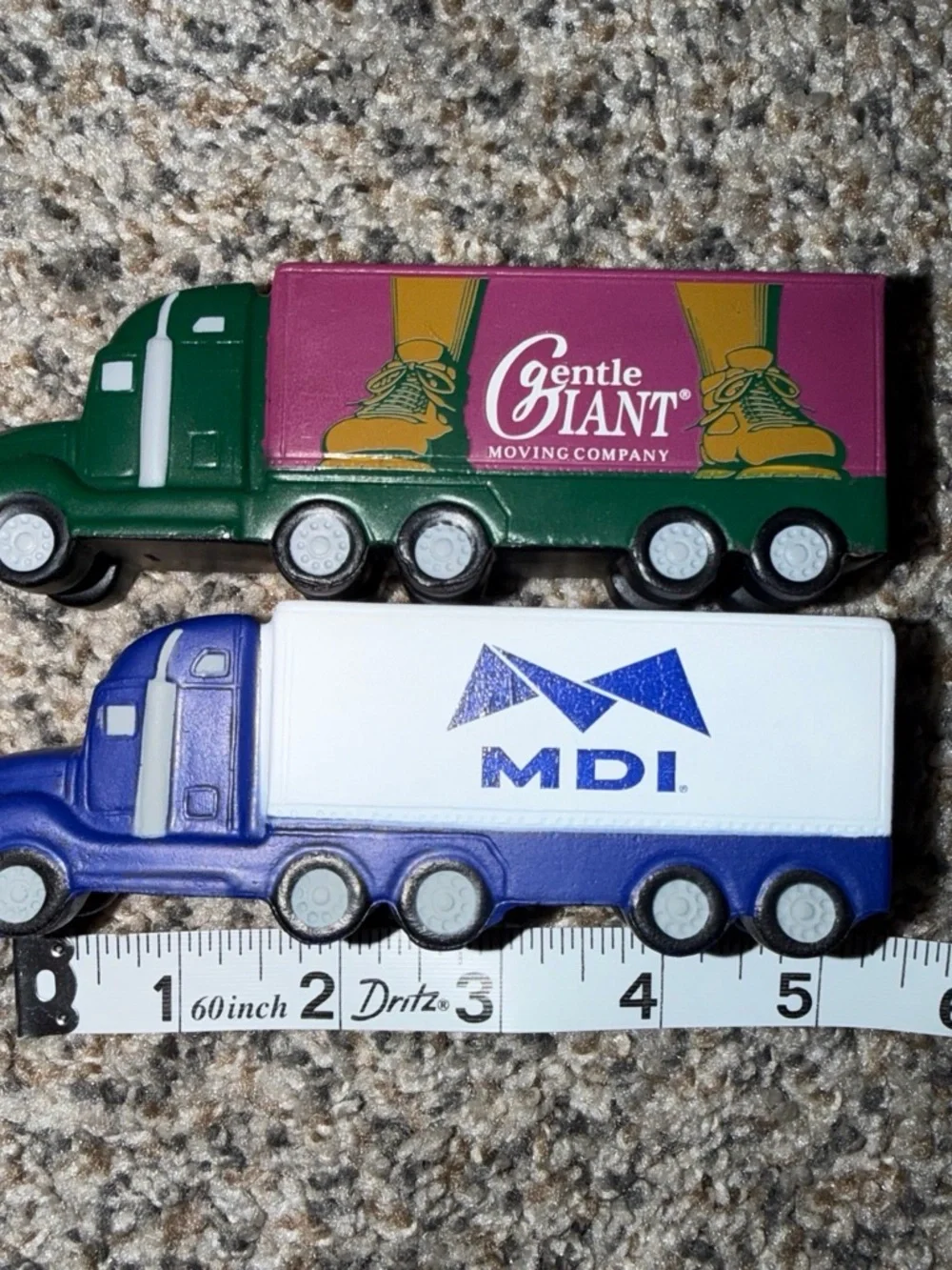 Gentle Giant and MDI moving company truck Stress Ball Tractor Trailer Truck